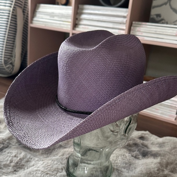 Gladys Tamez Millinery Denim (lavender) Cowboy Hat Extra Small